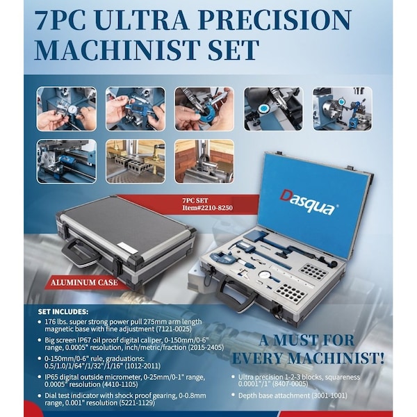 Dasqua 7 Piece Ultra Precision Machinist Set
